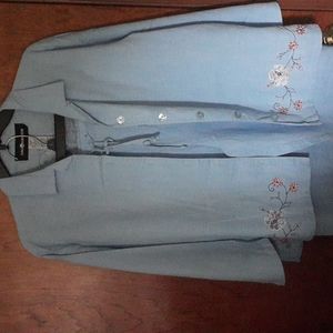 Sag Harbor 2pc button down shirt and pants
